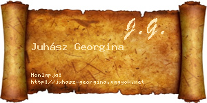 Juhász Georgina névjegykártya