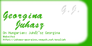 georgina juhasz business card